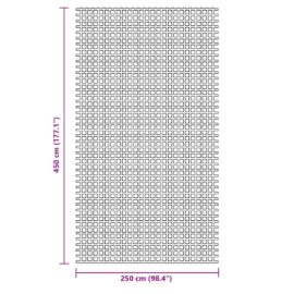 Campingmatte antrasitt 4,5×2,5 m