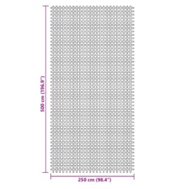 Campingmatte antrasitt 5×2,5 m