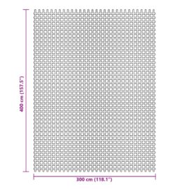 Campingmatte antrasitt 4×3 m