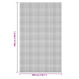 Campingmatte antrasitt 5×3 m