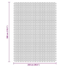 Campingmatte blå 3×2,5 m