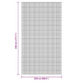 Campingmatte blå 4,5×2,5 m