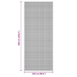 Campingmatte blå 6×2,5 m