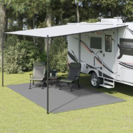 Campingmatte lysegrå 6×3 m