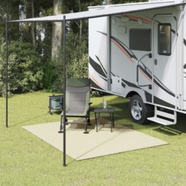 Campingmatte kremhvit 4×2 m