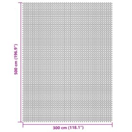 Campingmatte kremhvit 5×3 m