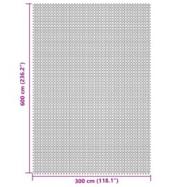 Campingmatte kremhvit 6×3 m